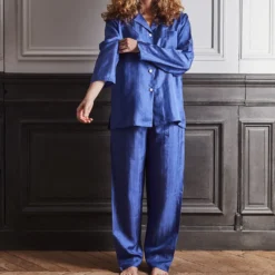 Merci - Pyjama en Soie - Bleu