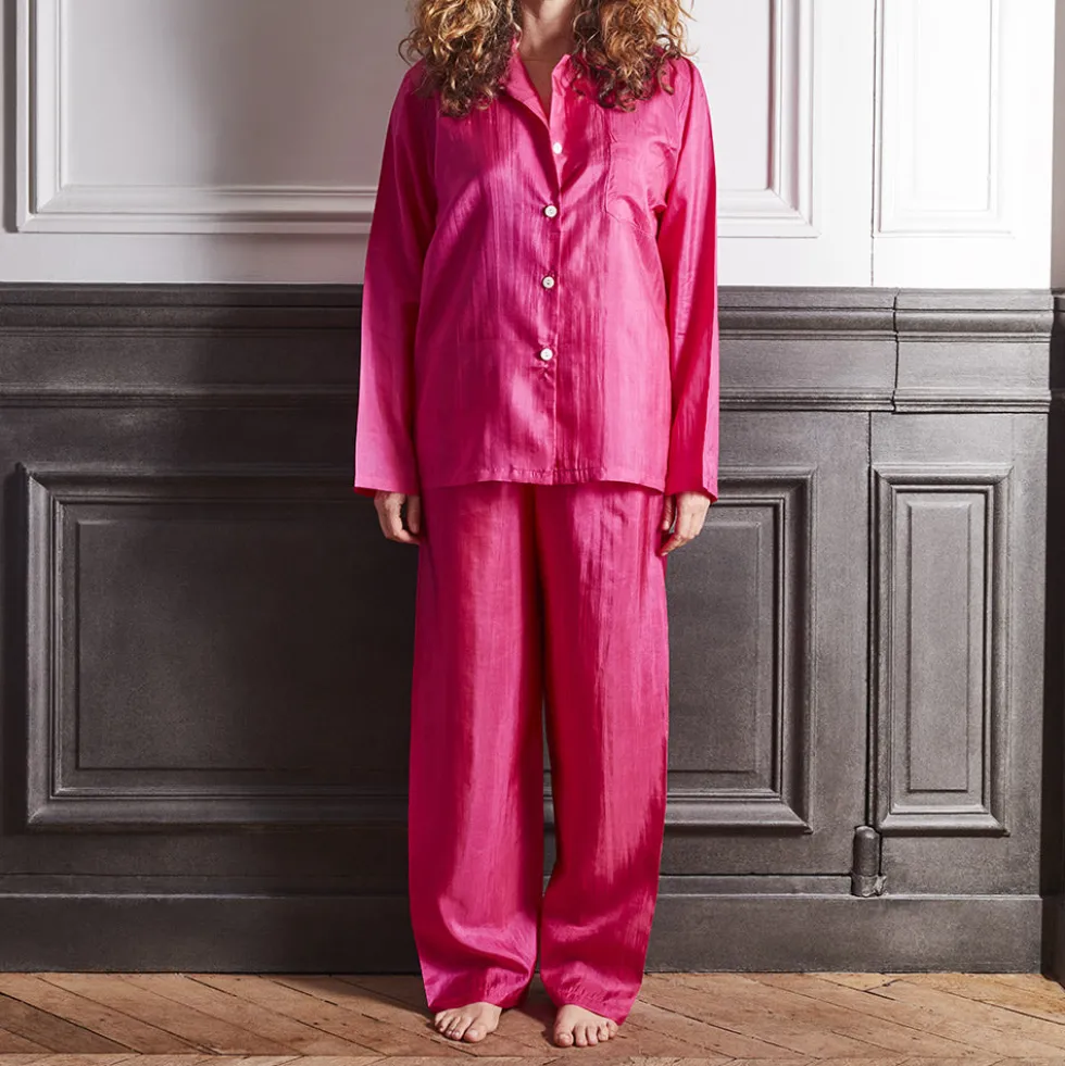 Merci - Pyjama en Soie - Fuschia