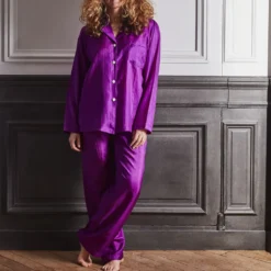 Merci - Pyjama en Soie - Violet