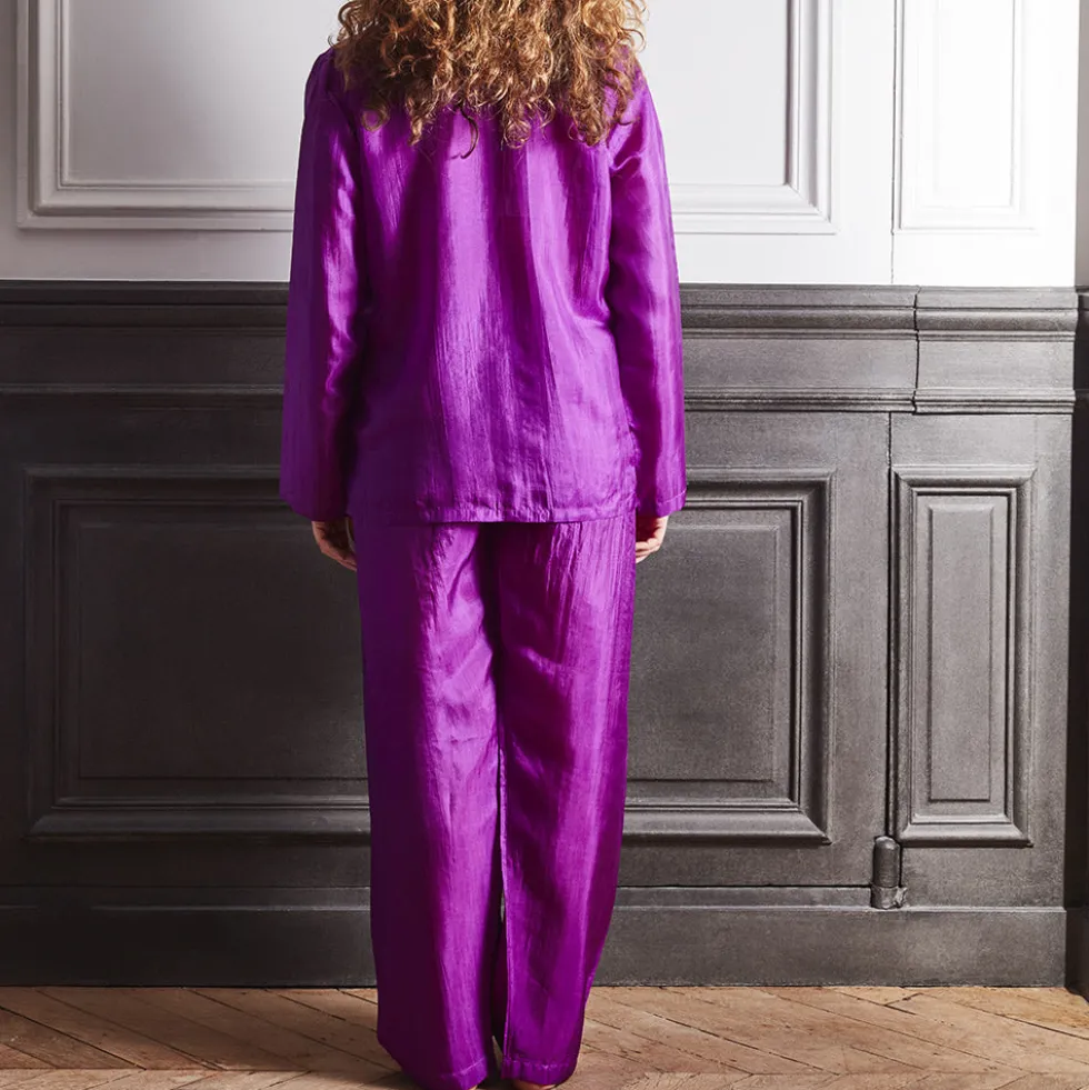 Merci - Pyjama en Soie - Violet