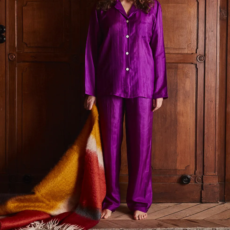 Merci - Pyjama en Soie - Violet