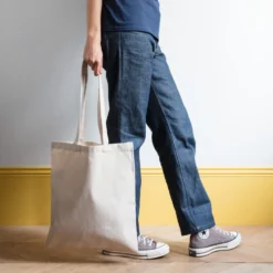 Merci - Sac Tote Bag College Non Merci - Bleu
