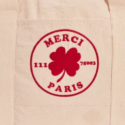 Merci - Sac Weekender 2 en canvas - Naturel