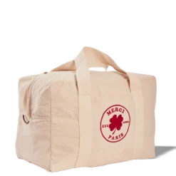 Merci - Sac Weekender 2 en canvas - Naturel