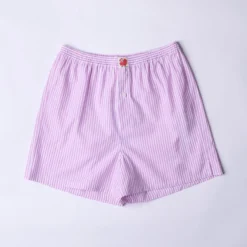 Merci - Short Jude Rayé - Mauve