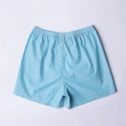 Merci - Short Jude Rayé - Turquoise