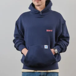 Merci - Sweat Aurelien - Marine & Rouge