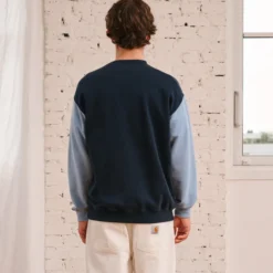 Merci - Sweat Dorian Bicolore - Marine & Bleu