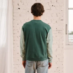 Merci - Sweat Dorian Bicolore - Vert & Vert Clair