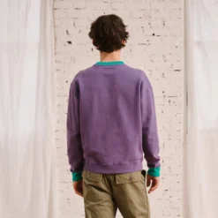 Merci - Sweat Dorian Bicolore - Violet & Vert