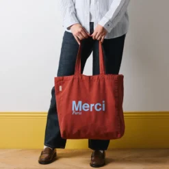 Merci - Tote Bag en coton - Vin & Bleu