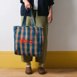 Merci - Tote Bag en coton - Violet, Orange & Rouge