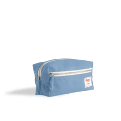 Merci - Trousse de toilette en lin lavé - Bleu Primaire