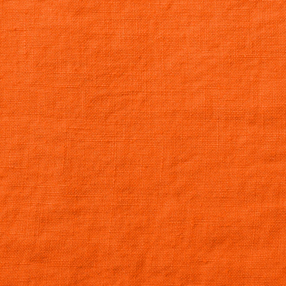 Merci - Trousse en lin lavé - Orange Zeste