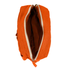 Merci - Trousse en lin lavé - Orange Zeste