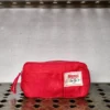 Merci - Trousse en lin lavé - Rouge Vermillon