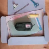 Merci - Trousse en lin lavé - Vert Oxyde