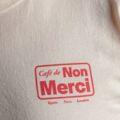 Merci - T-shirt Cafe Non Merci - Ecru