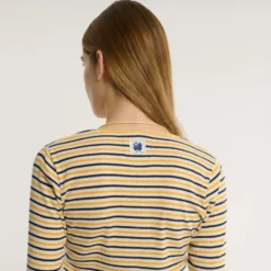 Merci - T-shirt Carla - Marine & Jaune