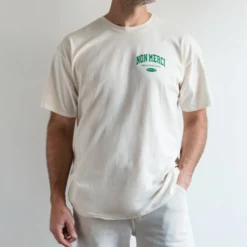 Merci - T-Shirt College Non Merci - Vert