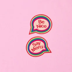 Merci - T-shirt Enfant Be Nice - Rose