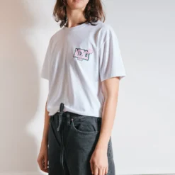 Merci - T-Shirt Enfant Non Merci College - Blanc