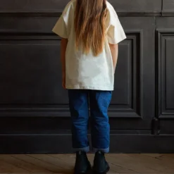 Merci - T-Shirt Enfant Non Merci "Rive Droite" - Écru