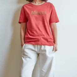 Merci - T-shirt logo Merci - Rouge