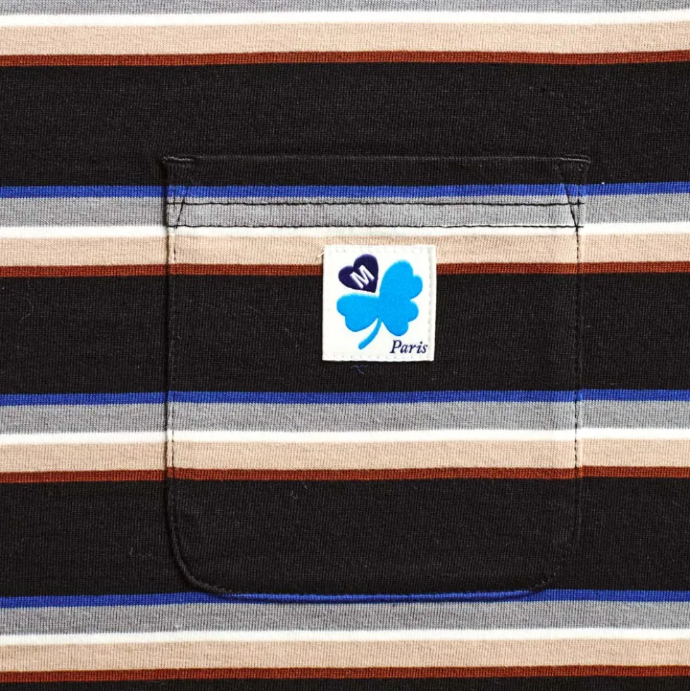 Merci - T-Shirt Lola Stripes - Noir
