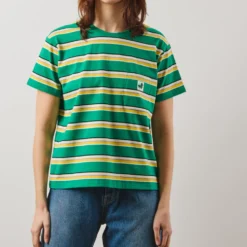 Merci - T-Shirt Lola Stripes - Vert