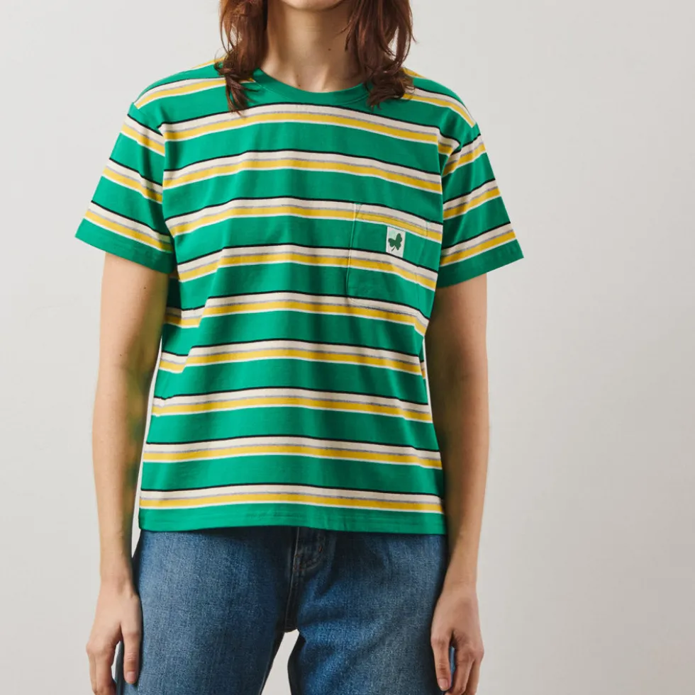 Merci - T-Shirt Lola Stripes - Vert