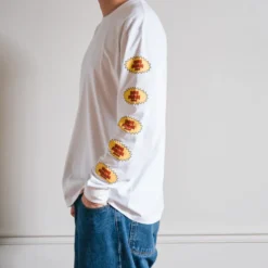 Merci - T-Shirt Ls Non Merci Beavies - Blanc