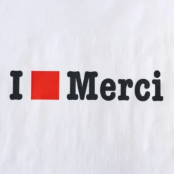 Merci - T-shirt MC I Love Merci - Blanc