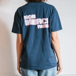 Merci - T-Shirt Non Merci - Marine