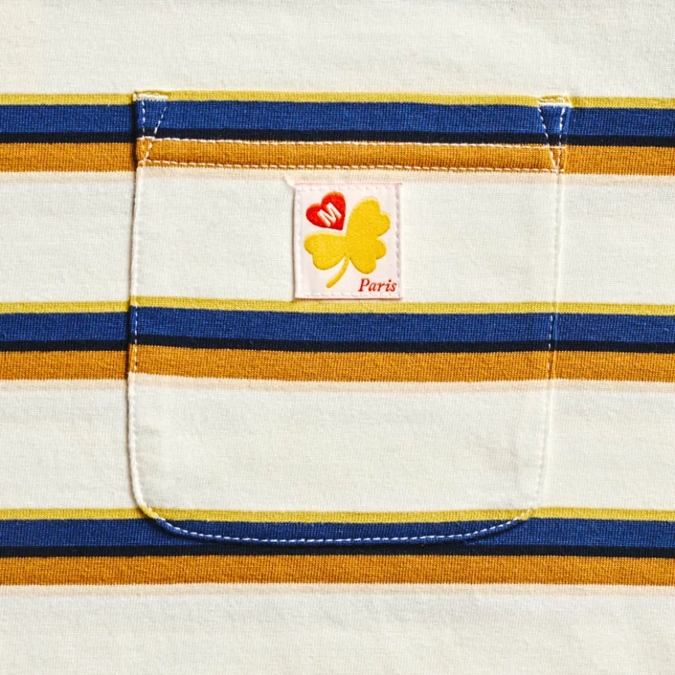 Merci - T-Shirt Nora Stripes - Crème