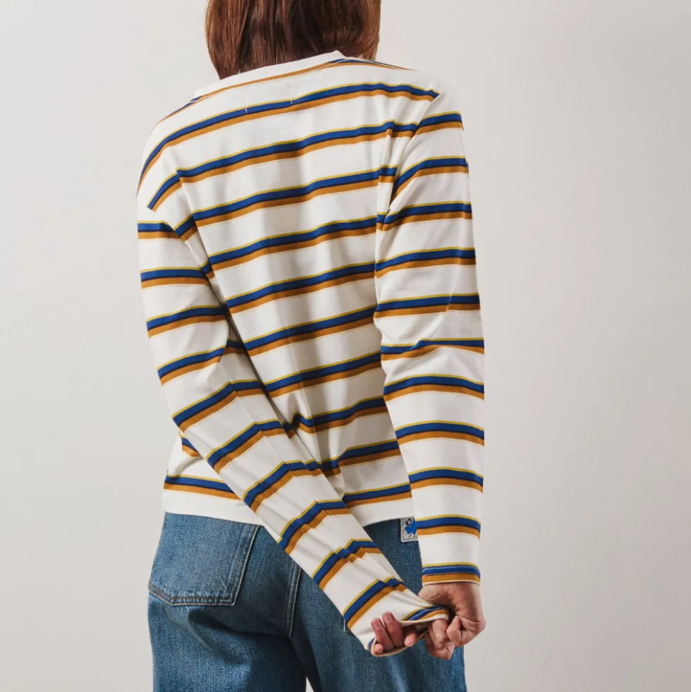 Merci - T-Shirt Nora Stripes - Crème