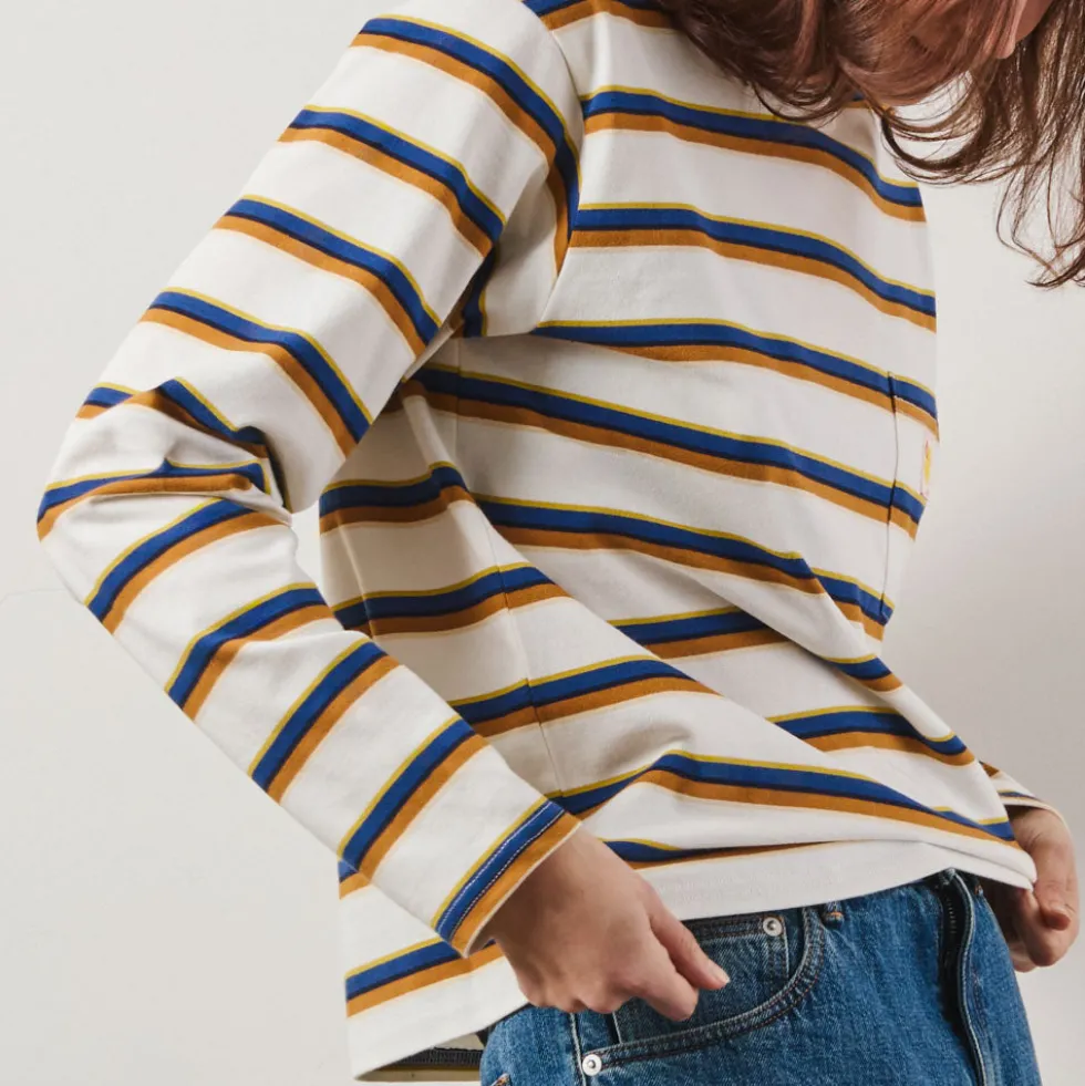 Merci - T-Shirt Nora Stripes - Crème