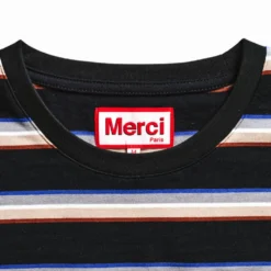 Merci - T-Shirt Nora Stripes - Noir