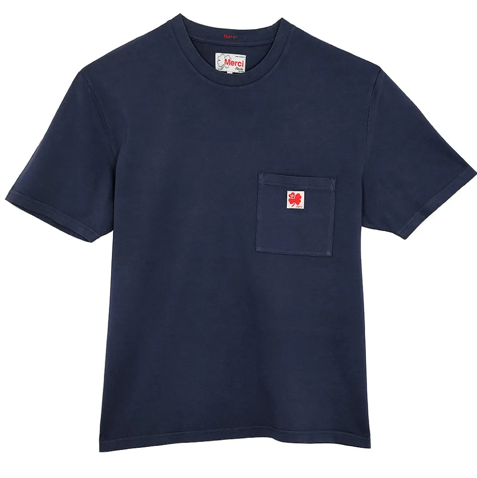 Merci - T-Shirt Vadim - Bleu