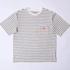 Merci - T-Shirt Vadim Rayé - Blanc & Bleu