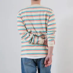 Merci - T-shirt Vadim Stripes LS - Pink