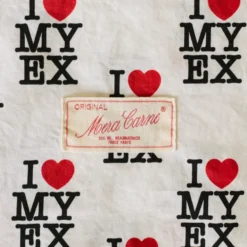 Merci x Carne Bollente - Housse de couette en percale de coton - I Love My Ex