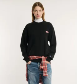 Merci x Champion - Crewneck Merci Patch - Noir