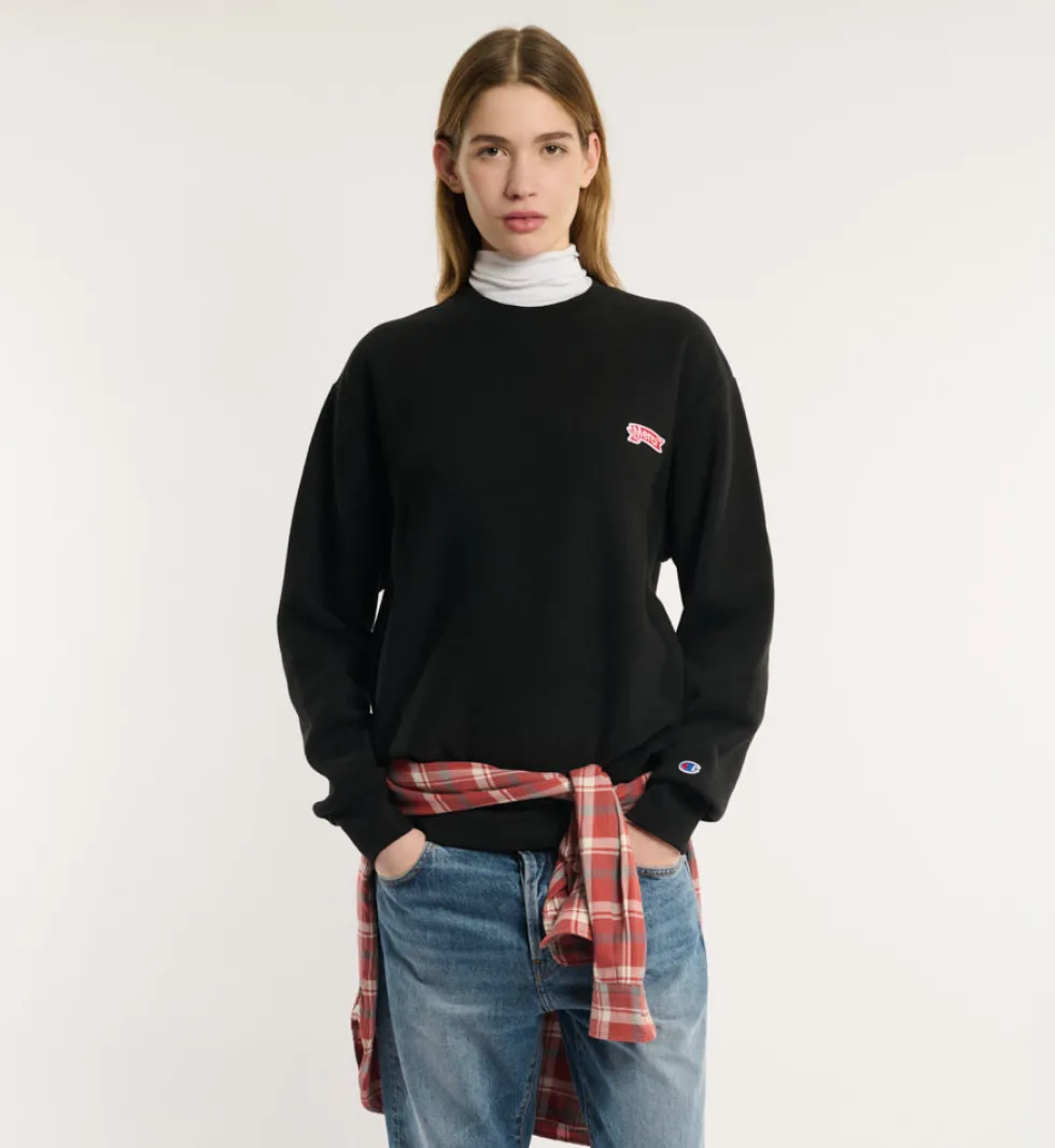 Merci x Champion - Crewneck Merci Patch - Noir