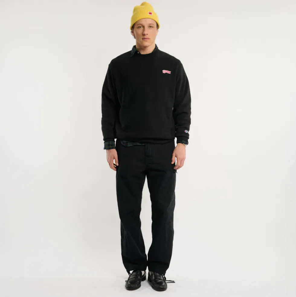 Merci x Champion - Crewneck Merci Patch - Noir