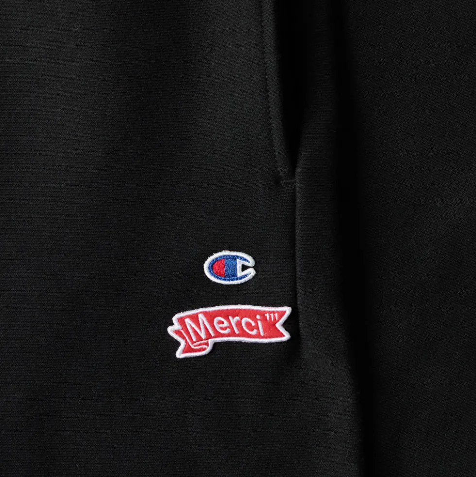 Merci x Champion - Jogging Straight Patch - Noir