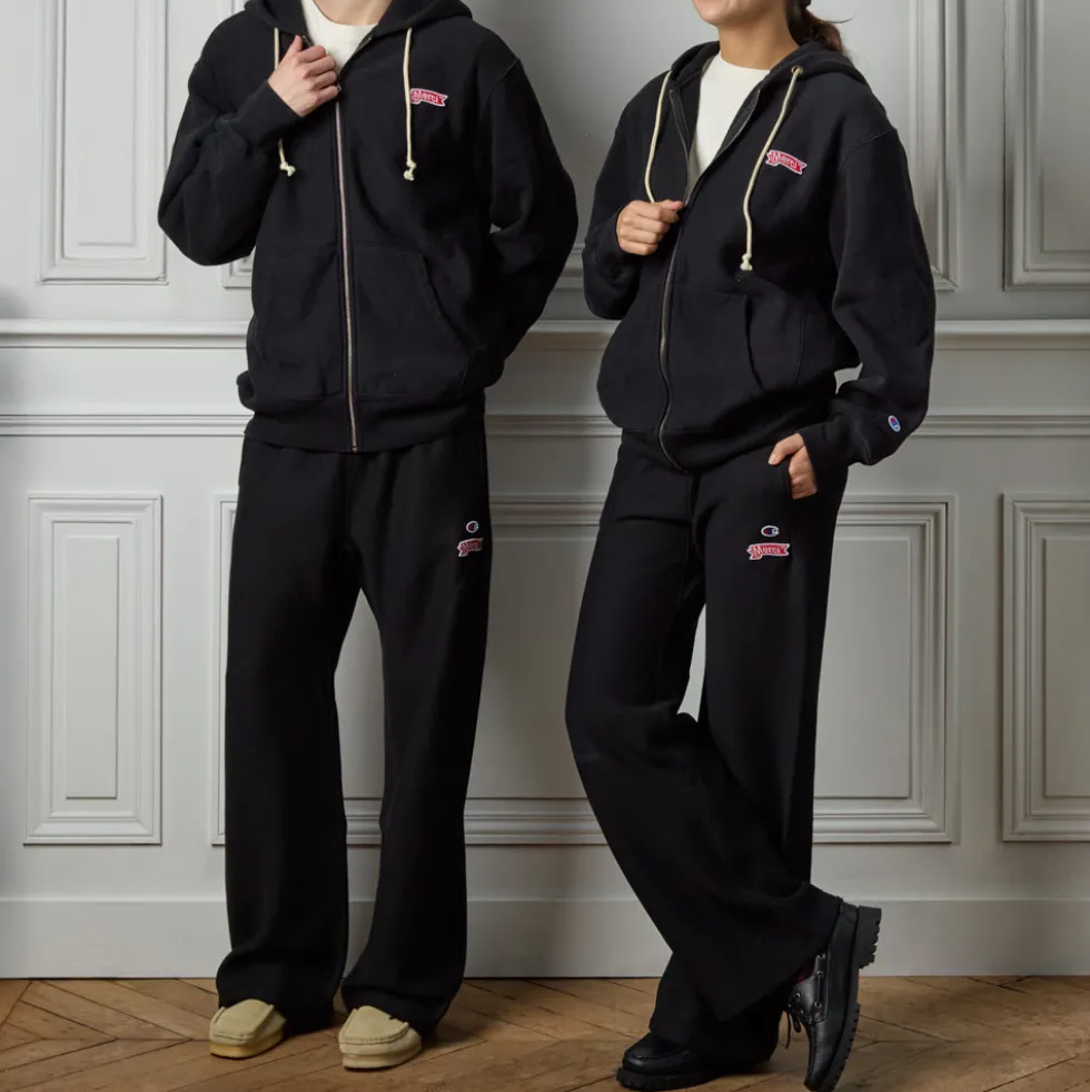 Merci x Champion - Jogging Straight Patch - Noir