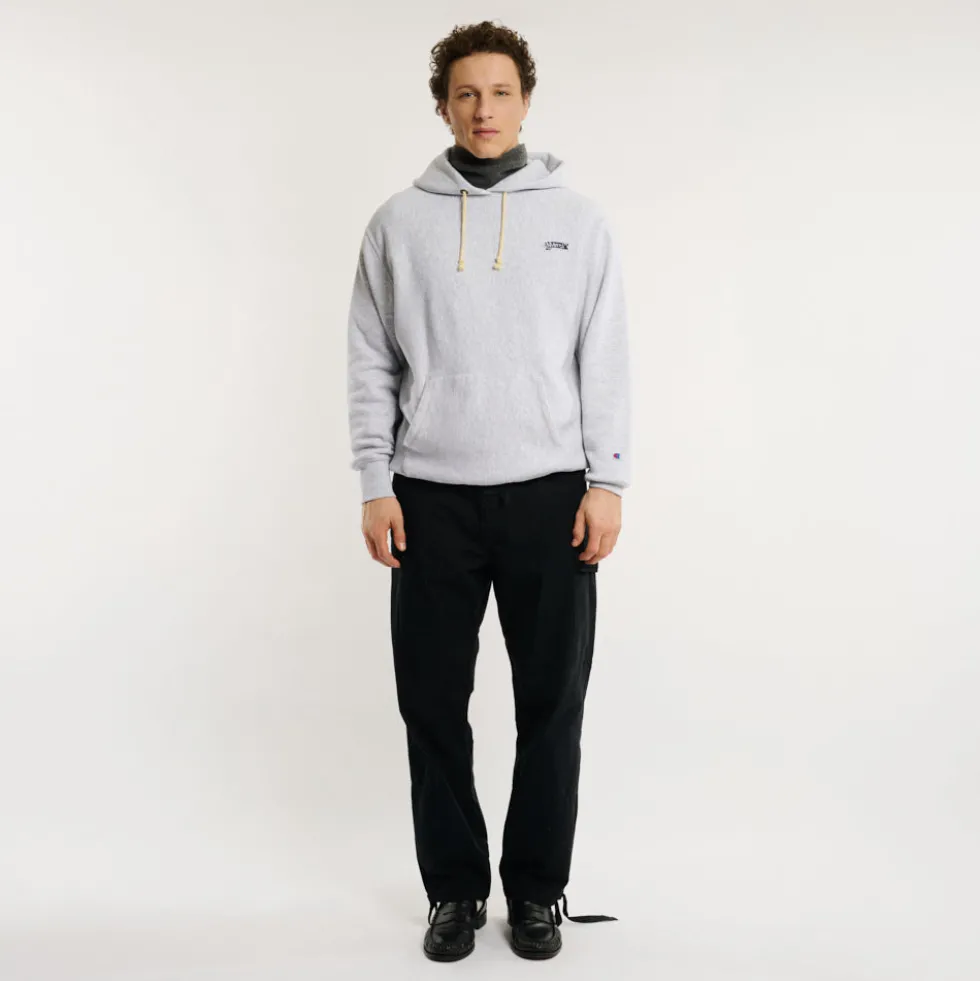 Merci x Champion - Sweat à Capuche Merci Patch- Gris