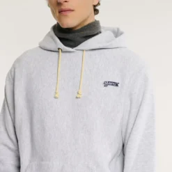 Merci x Champion - Sweat à Capuche Merci Patch- Gris