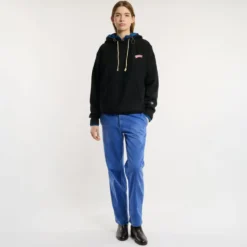 Merci x Champion - Sweat à Capuche Merci Patch - Noir